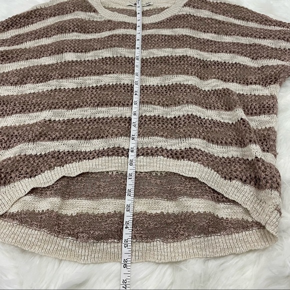 Anthropologie Shrinking Violet Oversized Open Knit Half Sleeve Top Size Small - Picture 5 of 7